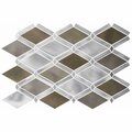 Andova Tiles SAMPLE-Geom Aluminum Metal Diamond Mosaic Wall & Floor Tile SAM-ANDGEO398